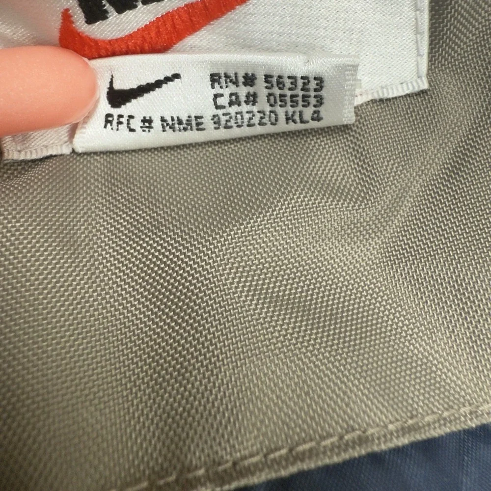 Vintage‎ 1990's Nike Men's Gray/Taupe Hooded Full Zip Windbreakers Jacket Size L - Picture 14 of 16